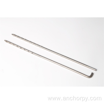 Anchor for ceramic fiber blanket
